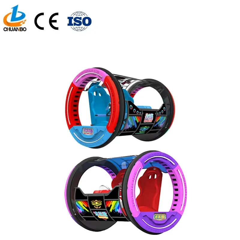 2026Hot Chuanbo Technology Double Player Electric 360 Rolling Car Amusement Ride Alloy Material for Outdoor Use 220V CE