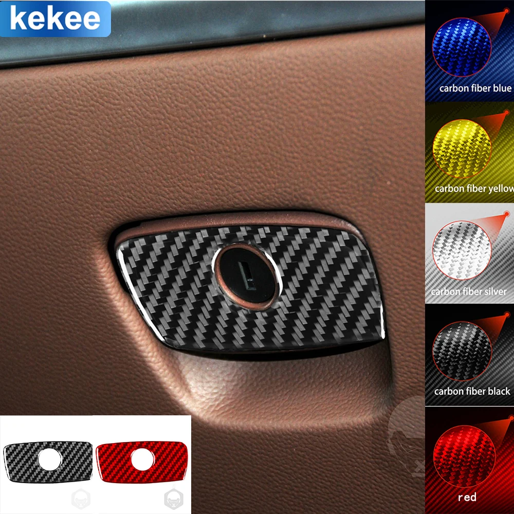 

For Infiniti FX QX70 Dashbaord Storage Box Handle Trim Panel Tuning Real Carbon Fiber Cover Sticker Car Interior Accessories