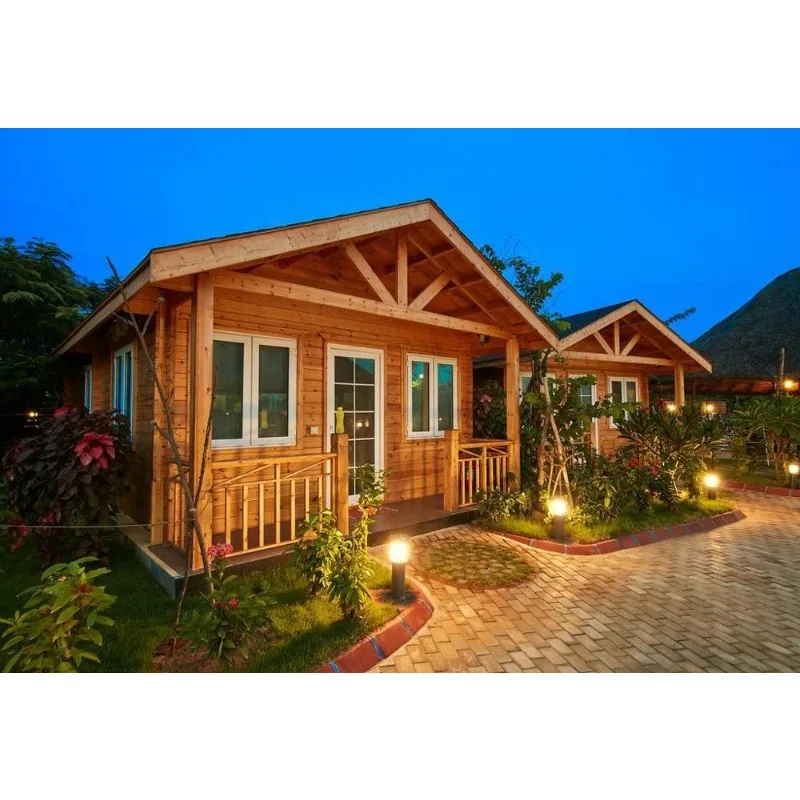 Prefabricated House Forest Cabin Luxury Tiny House 20ft 40ft Expandable Foldable Container House 2 3 Bedroom Prefab Home Sunroom
