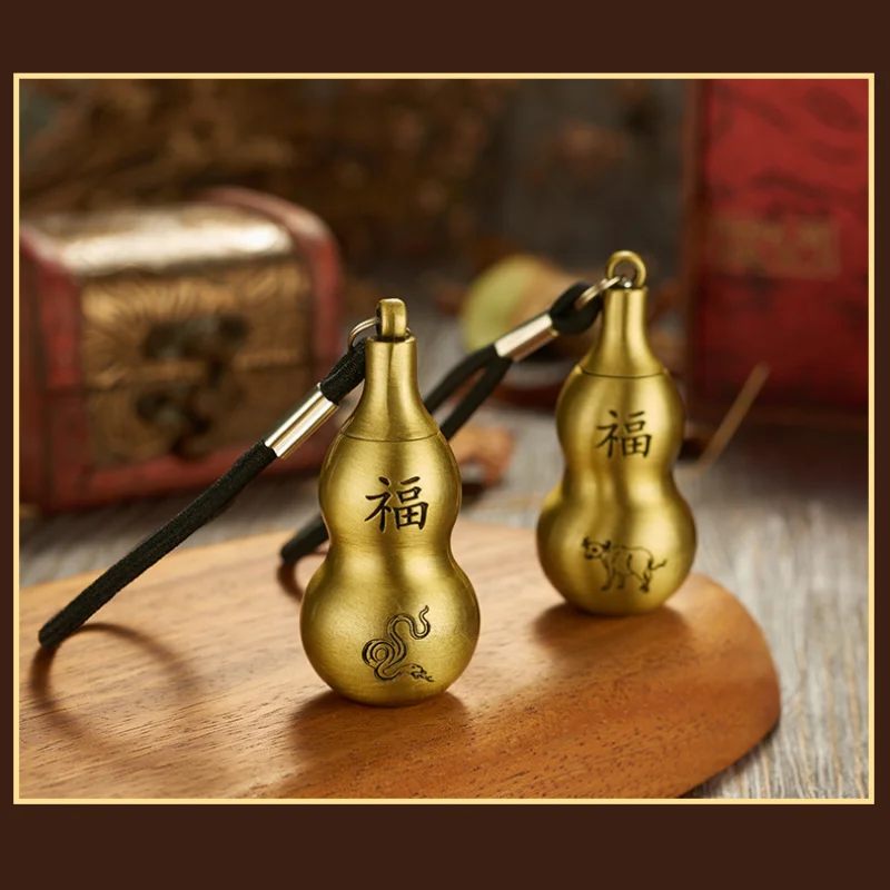 Chinese Zodiac Gourd 10000 Match Lighter Metal Portable Waterproof Coal Oil Cigarette Lighters & Smoking Accessorie Ignite Cigar