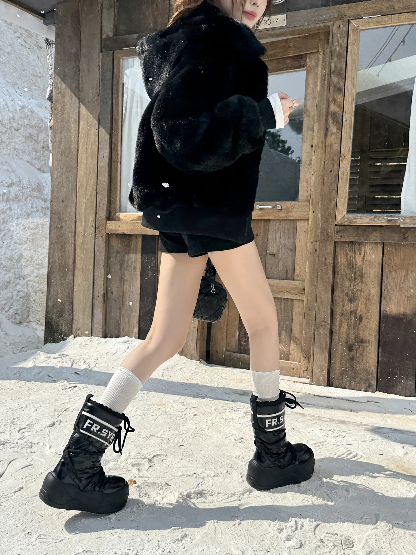 

Водонепроницаемые зимние ботинки Thi Bot, зимние теплые ботинки до середины икры с подкладкой, нескользящие хлопковые ботинки для молодежи, корейские сле