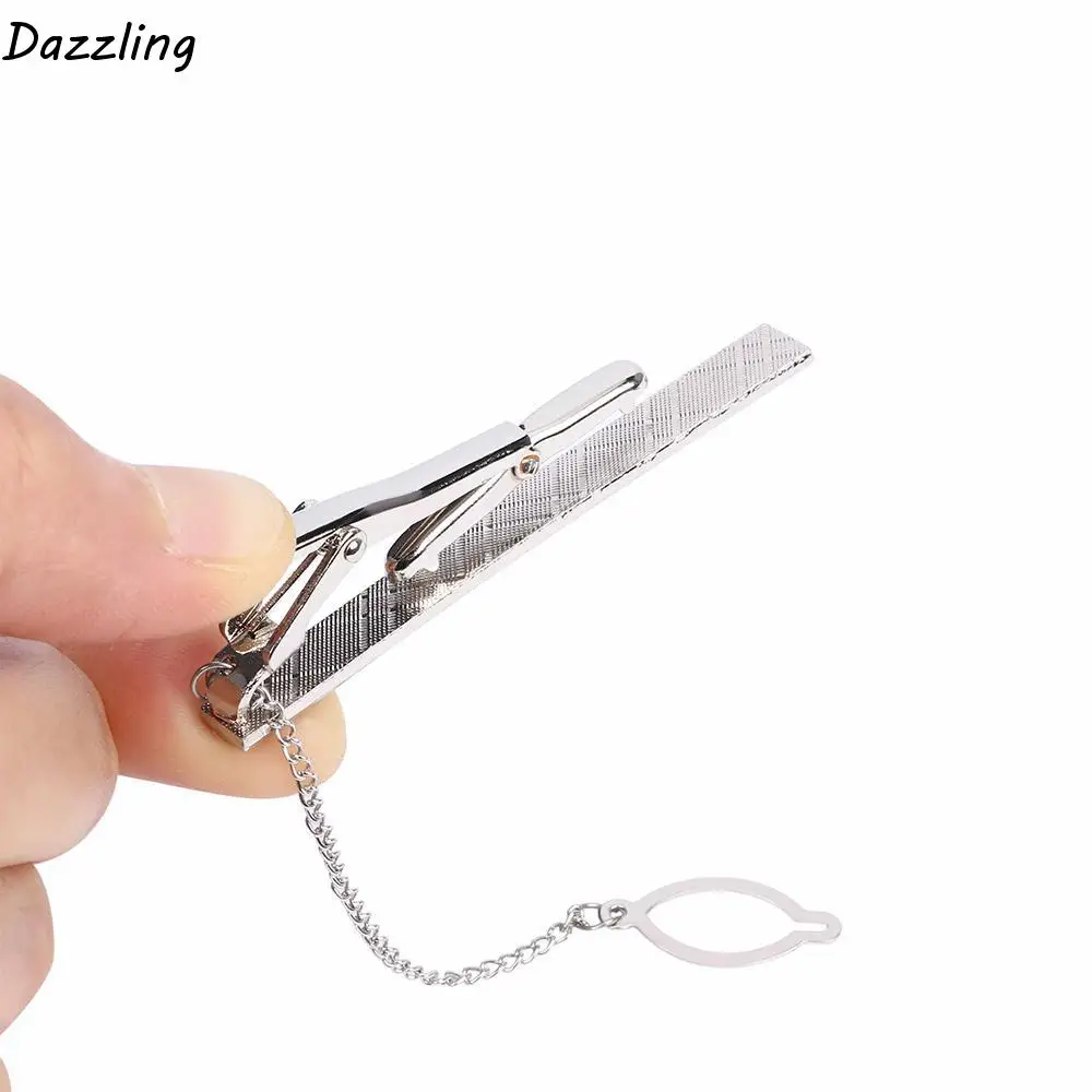 Practical Decor Stylish Pin Men Metal Simple Tie Multi Style Silver Necktie Bar Clip Clasp