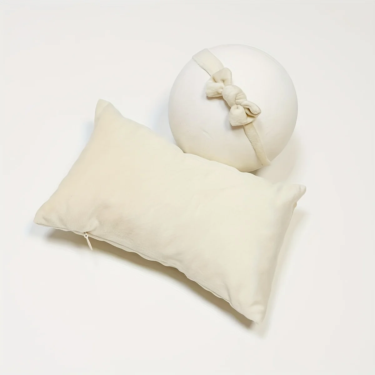 Velvet Newborn Photography Props Set Baby Posing Pillows with Headband Infant Photo ShootBackdropCushionPropsBoyGirl Shower Gift