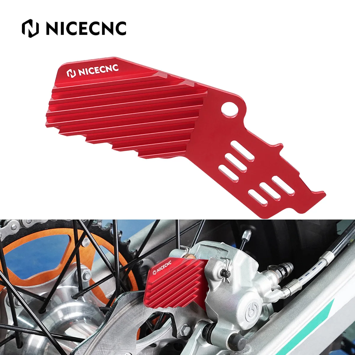 

For Beta RR 300 RR 250 2013-2024 Xtrainer 300 2015-2024 RR 125 RR 350 RR 390 430 480 498 Enduro Racing Rear Brake Caliper Cooler