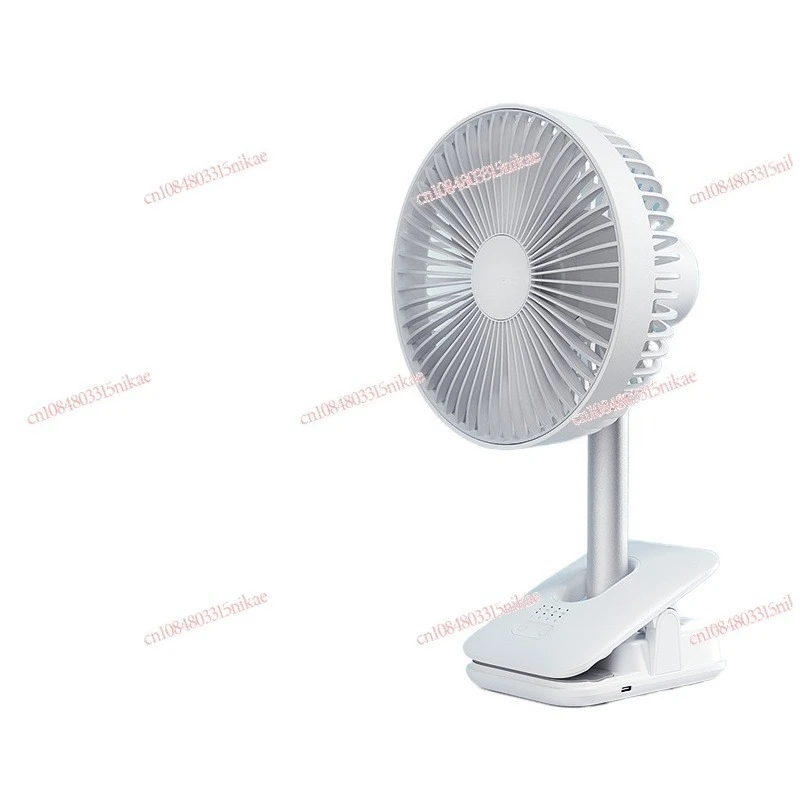 

Clip-on small electric fan, bedside charging in dormitory, soft sound, small desktop shaking head