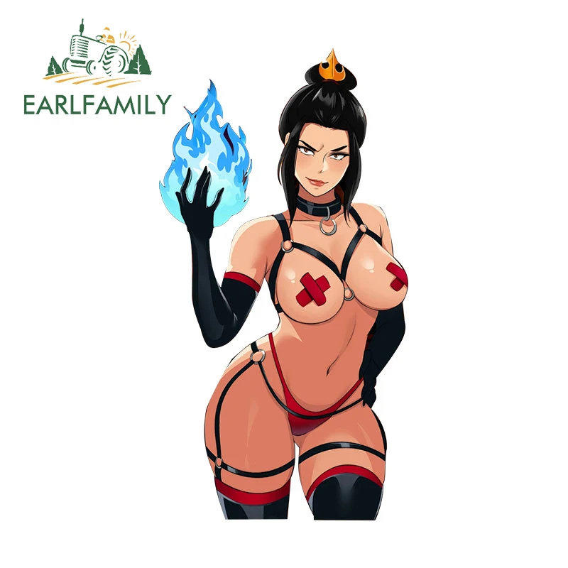 EARLFAMILY 13cm X 6.9cm for Azula Sexy Car Stickers Waterproof Sunscreen Decals Car Door Protector Creative Trunk Decoration