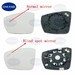 Car Quality Wide Angle Heated Mirror Glass With Blind Spot For Skoda Octavia III 2012 -2020 / VW T-Roc T-Cross 2017 - 2025
