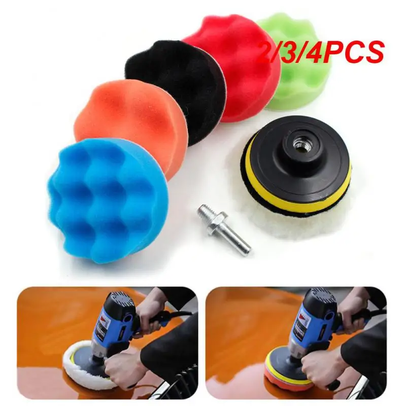 

2/3/4PCS inch Polishing Kit Polishing Pad Auto Paint Care Polisher Pads Car Gadget Car Waxing Sponge Disk Wool Wheel