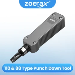 ZoeRax Impact Punch Down Tool Network Cable Wire Cutter Tools 110/88 For Seating Wire Into Terminal