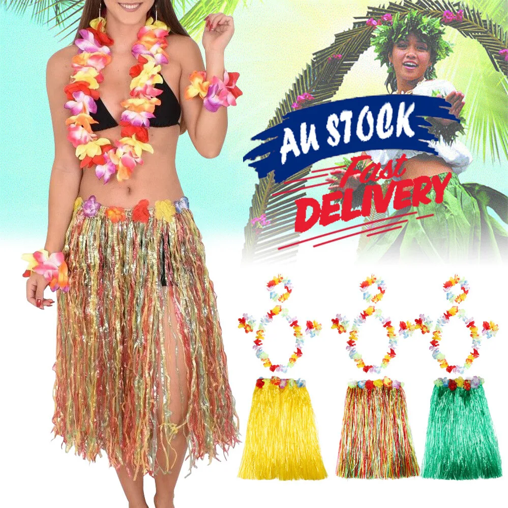 5-pcs-havaiano-fantasia-vestido-traje-bandana-hula-grama-saia-lei-flor-danca-2025-novo