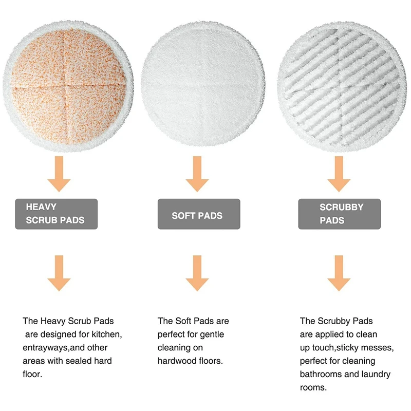 걸레 청소 패드 키트 교체 패드, Bissell Spinwave 2039A 2124, 12 팩