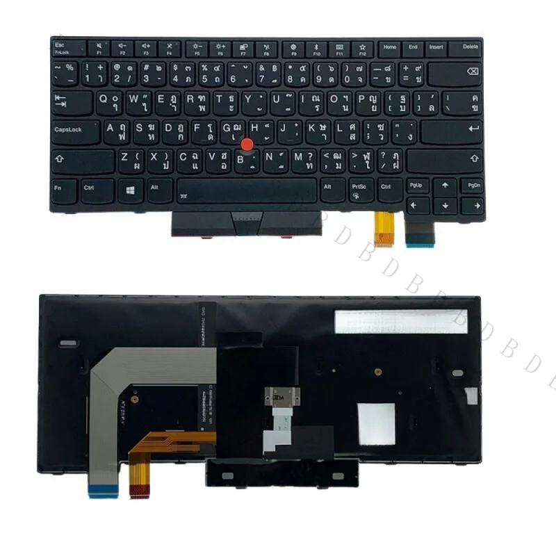 AA+New 01HX452 Thai Layout Backlit Keyboard For Lenovo ThinkPad T470 A475 T480 A485 Laptop With TrackPoint