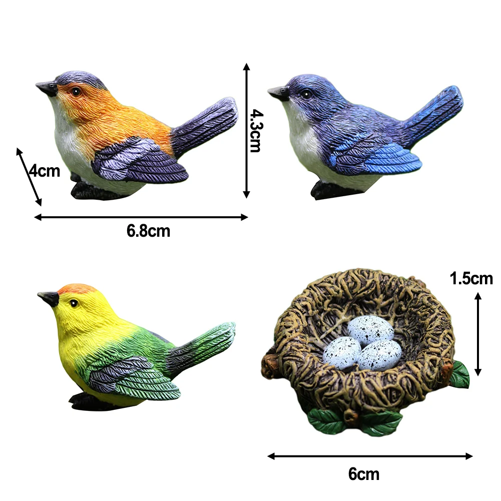 Fairy Garden Accessories Bird Resin Crafts Fairy Garden Setup Enchanting Decorations Perfect Present For Gardeners