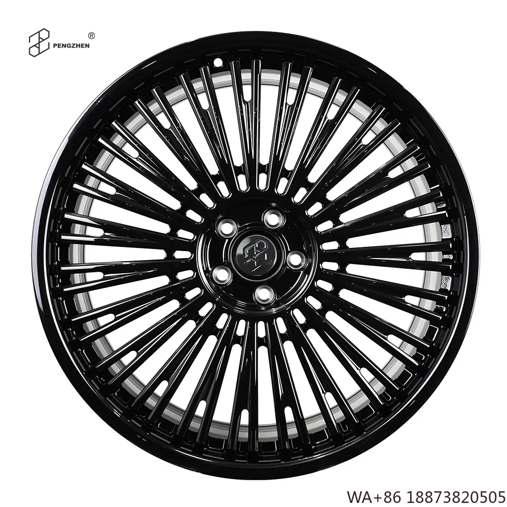 For  Black Multi Spoke Gloss Black 22 Inch 5x112 Alloy Wheels Rim for Bentley Flying Spur