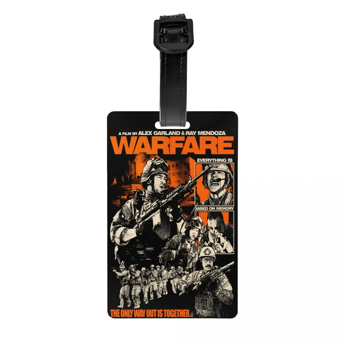 بطاقة الأمتعة لفيلم Warfare (2025) لملصق تعريف غطاء الخصوصية لحقائب السفر