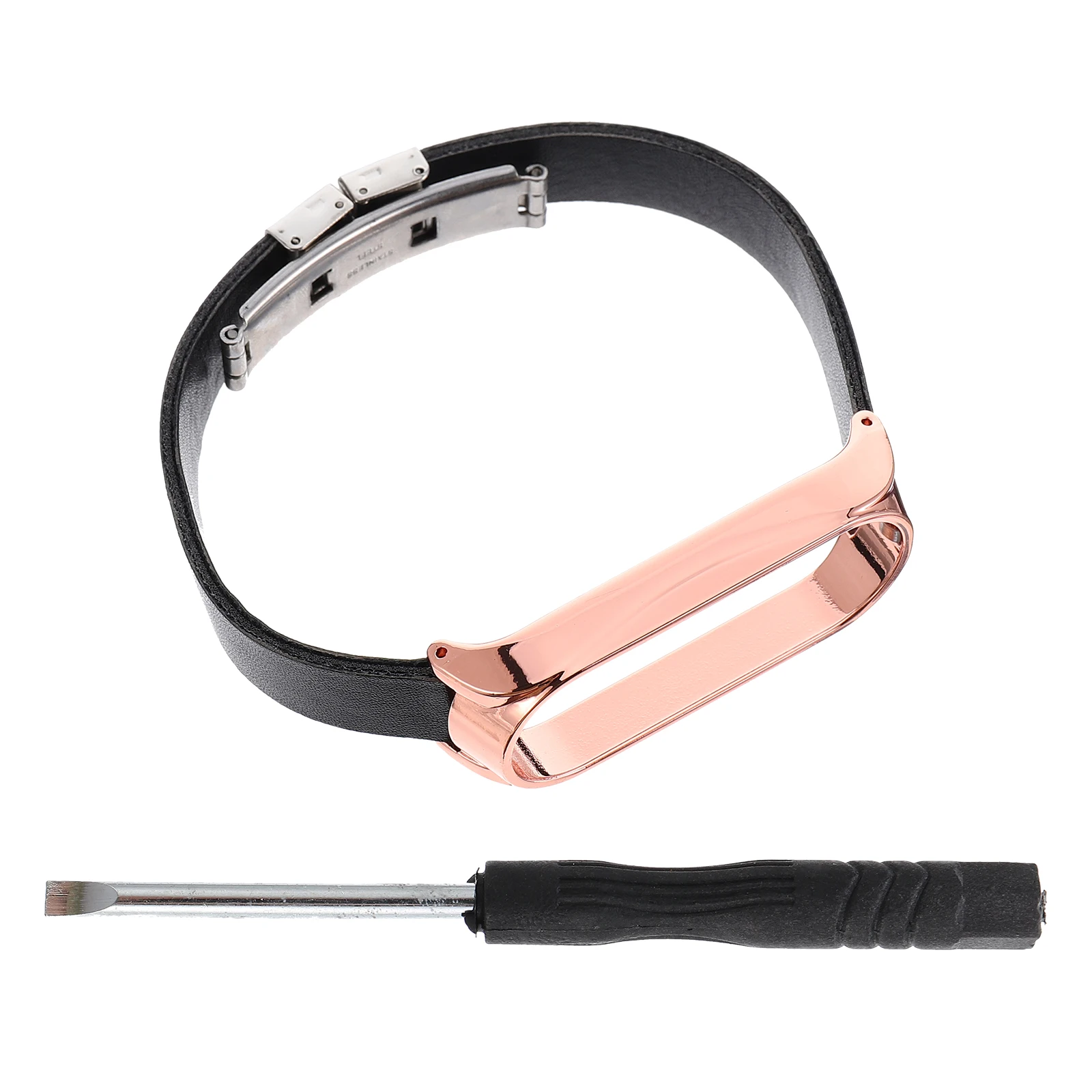 Double-click Snap Closure Butterfly Buckle Replacement for 5 5NFC Secure Fit Scratch Resistant Durable Watch Band