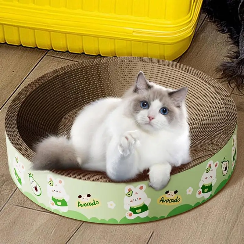 Cat Scratch Pad Cat Pad Board Scratcher Round Cat Scratching Lounge Bed For Small Medium Cats And Pets