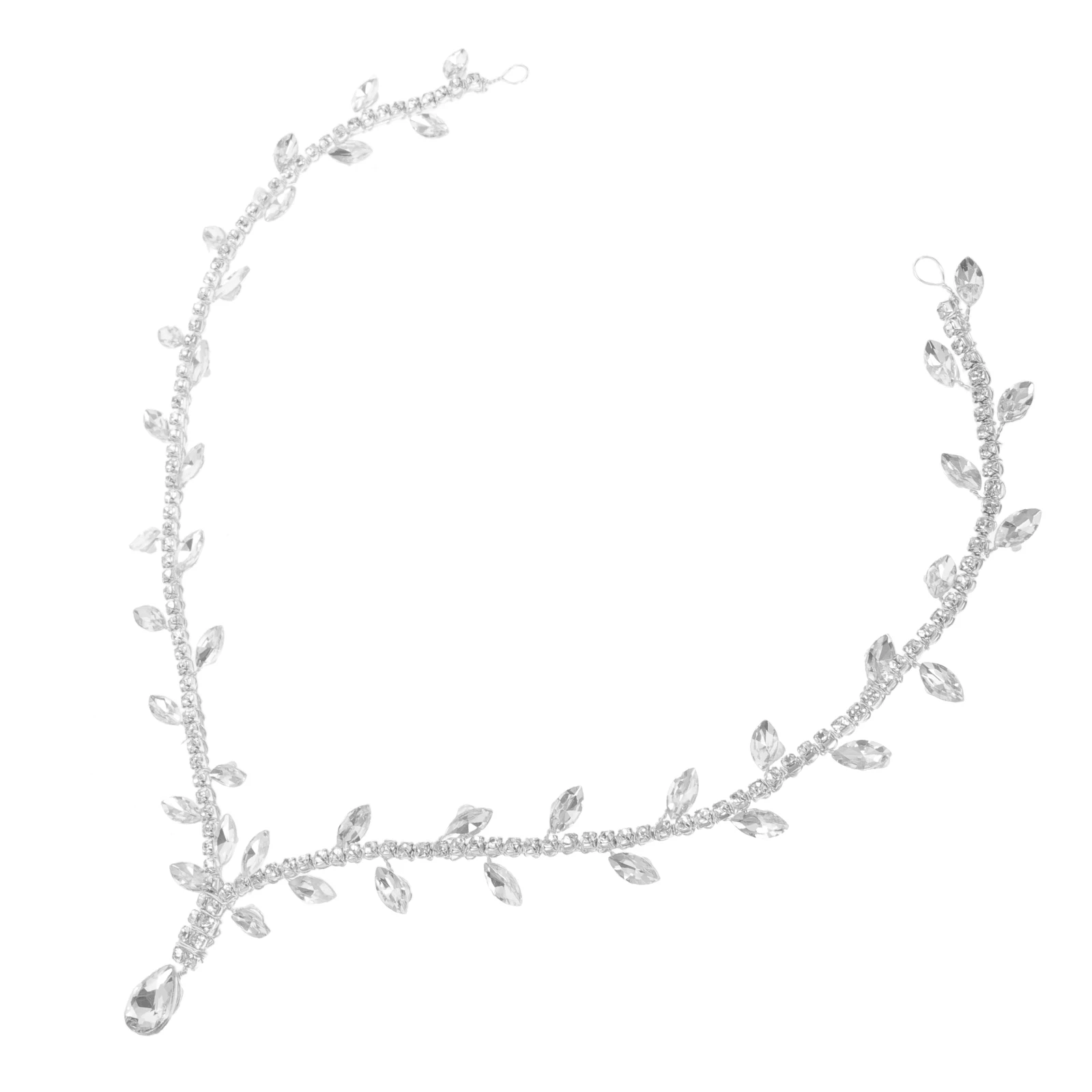 

Rhinestone Headband Forehead Chain Hair Accessories Wedding Bridal Party Ethnic Design Women Headpiece Jewelry