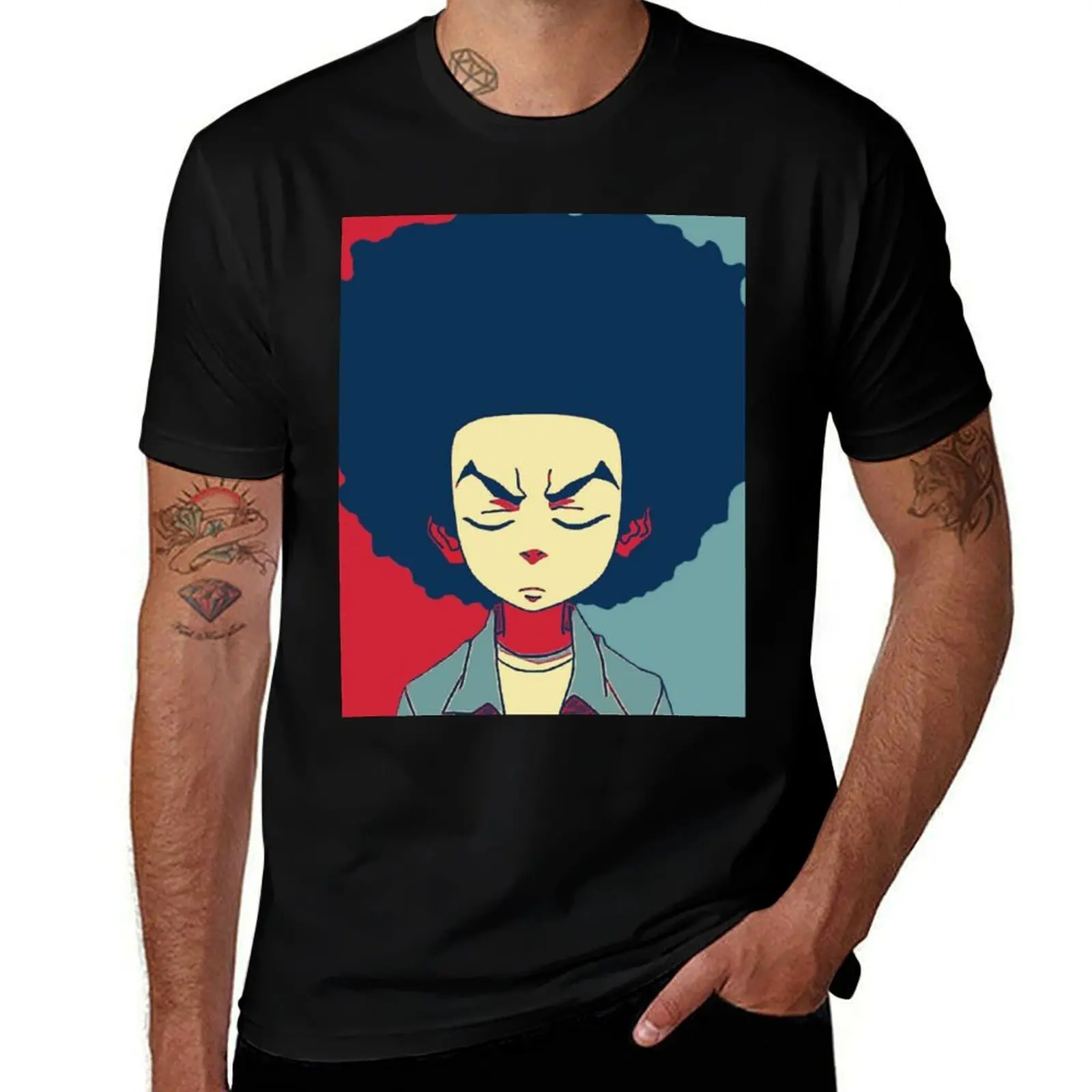 huey from boondocks T-Shirt Daily Wear Print T-Shirt