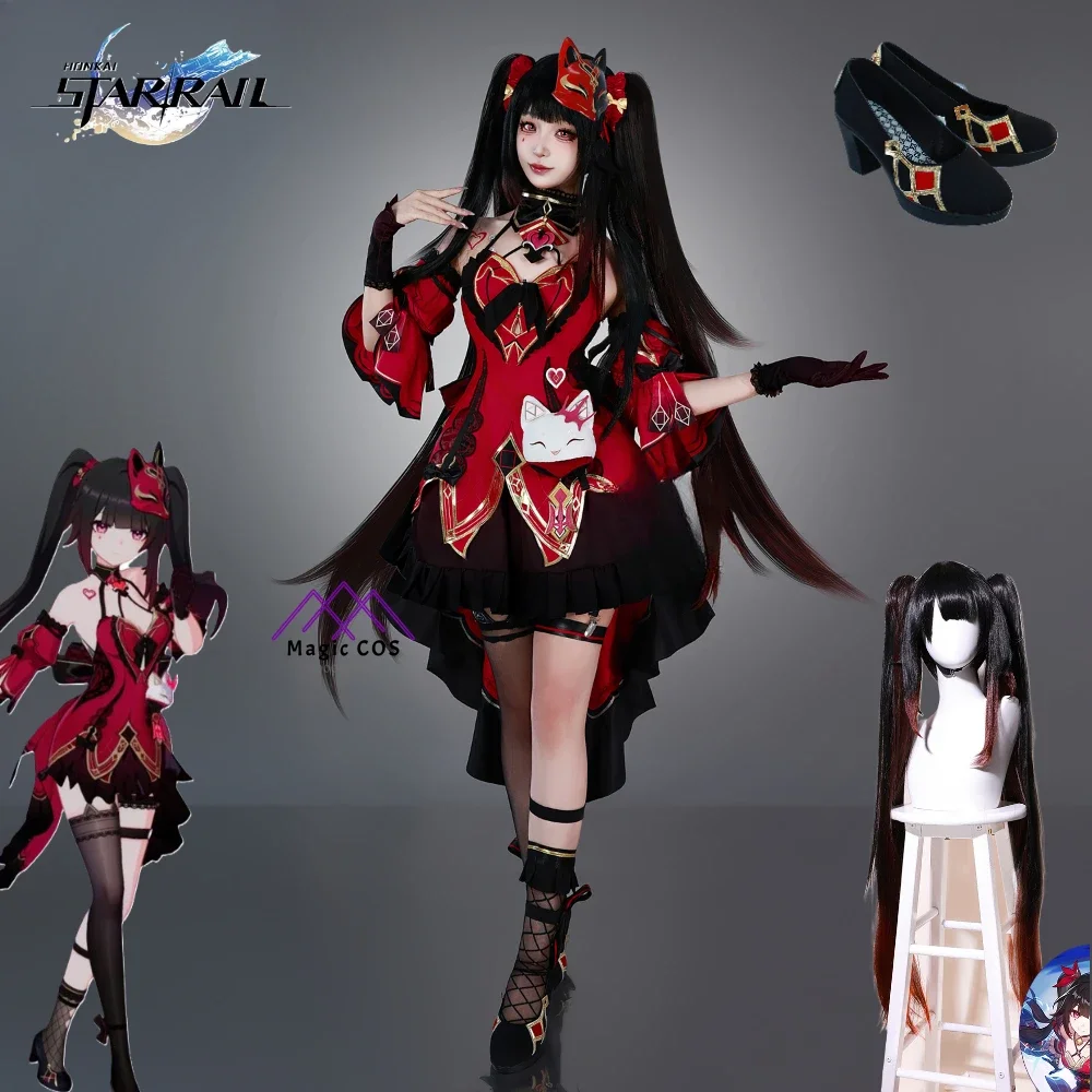 

Game Honkai Star Rail Sparkle Cosplay Costume Anime Suits Party Role Play Outfits Halloween Dress Uniform Comic-Con Set Clothes