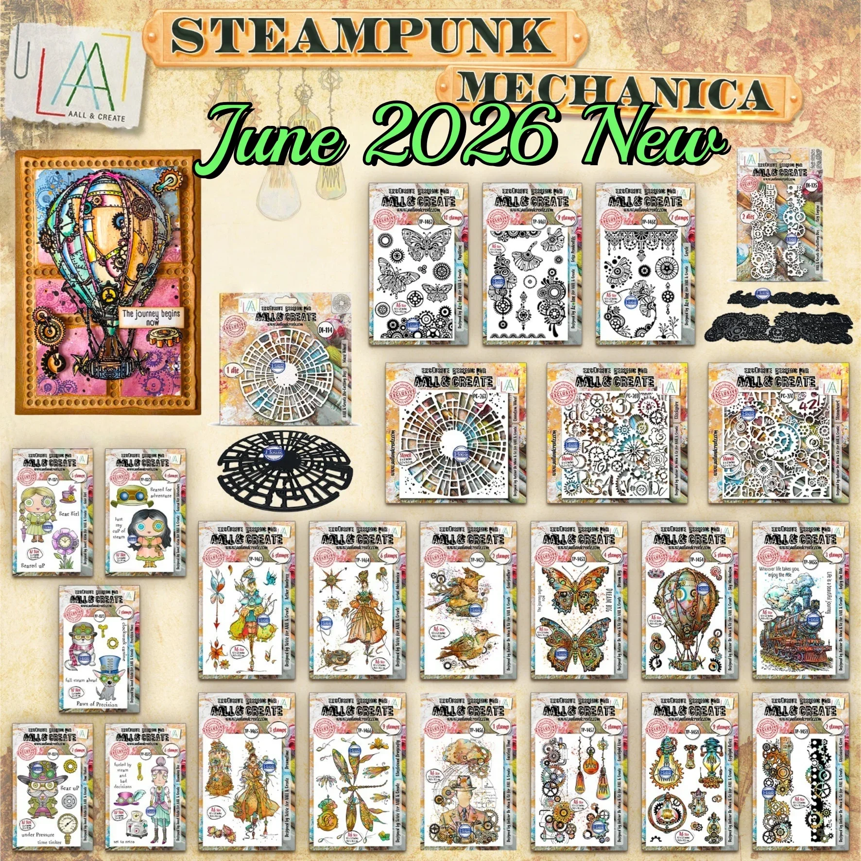 2026 Collection Clearance Sale June To August Metal Cutting Dies Clear Stamp Stencil for DIY Making Card Scrapbook Embossed