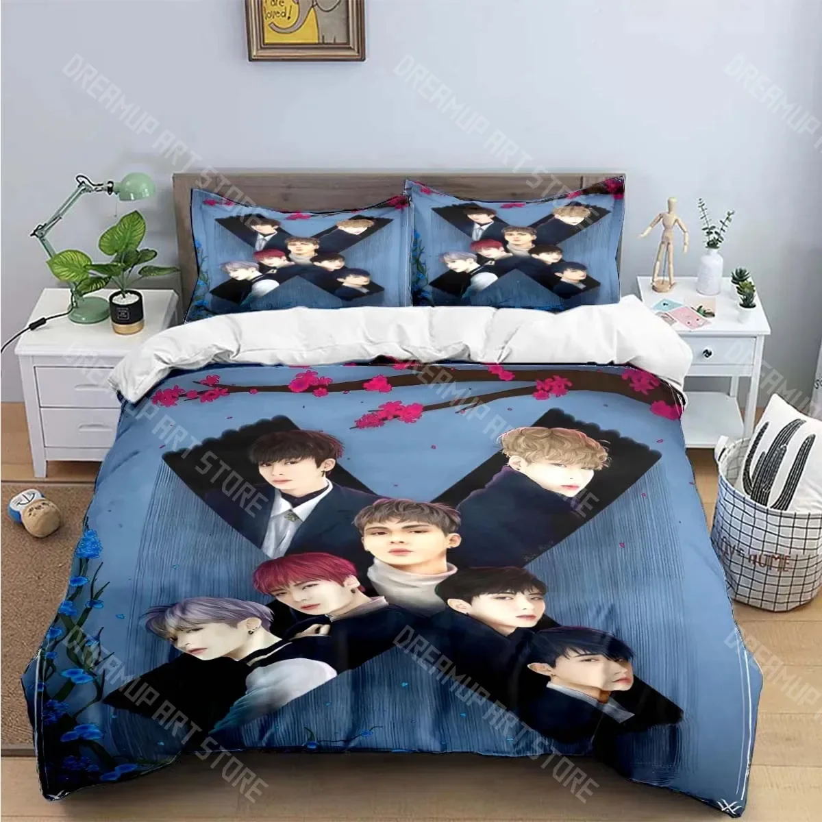 2026 Hot Fashion K-POP Singer M-MONSTAS X Bedding Sets Exquisite Bed Supplies Set Duvet Cover Bed Comforter Set Bedding Set Kids
