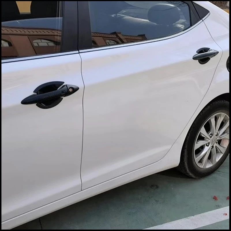 

Car Styling For Hyundai Elantra 2011-2015 Door Handle Bowl Cup Frame Cover Sticker Trim Auto Parts Accessories