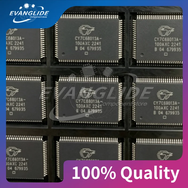 1 PCS/LOT CY7C68013A-100AXC CY7C 68013A 100AXC TQFP SMD Chip IC