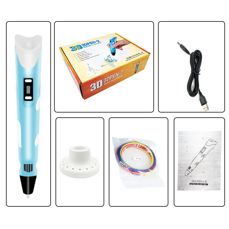 Second Generation 3D Printing Pen Stereo Painting Pen 3D Printing Pen