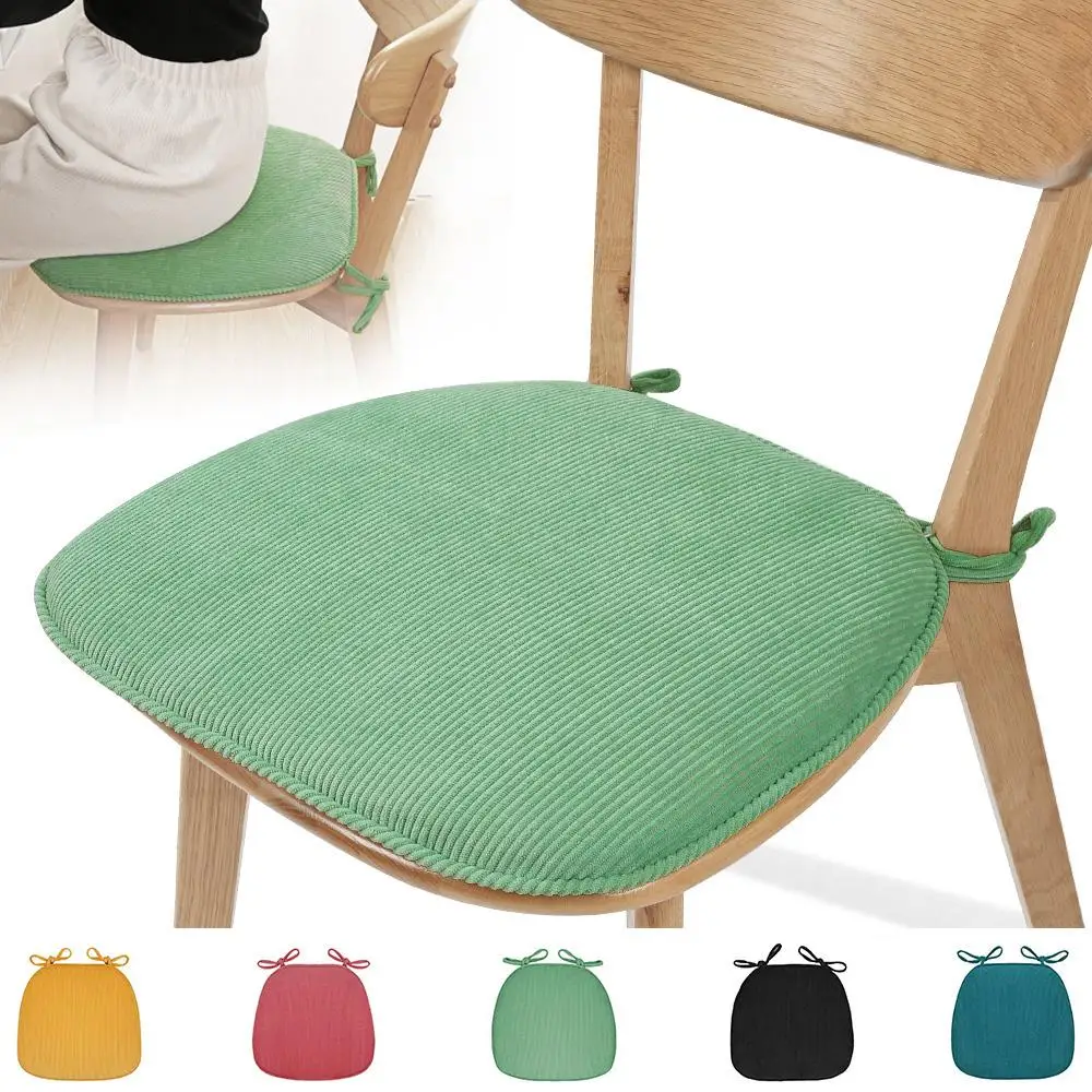 

Washable Chair Seat Chair Cushion Seat Cushions Chair Pads Corduroy Sponge Comfortable Soft Seat Cushion Solid Color Chair Pads