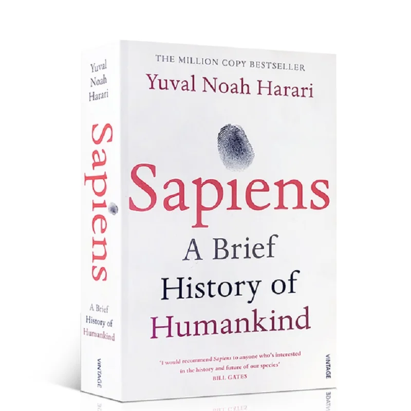 Sapiens : Une brève histoire de l'humanité, Yuval Noah Harari, livre anglais, Anthropologie, Histoire, Non-fiction, Best-seller