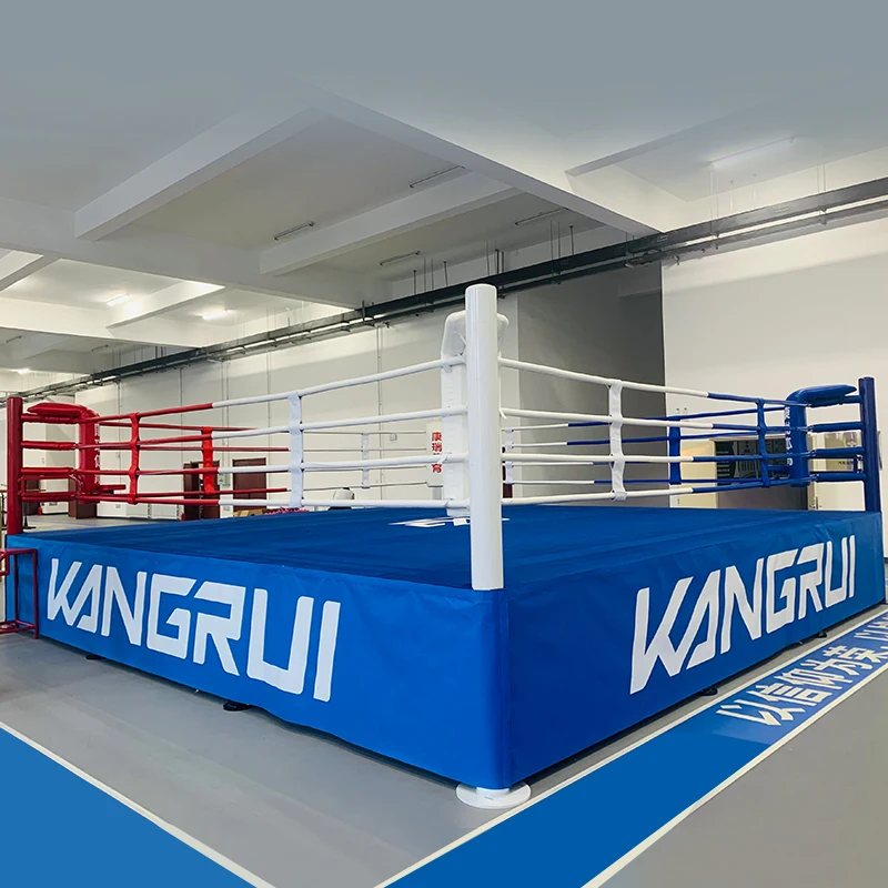 Custom Logo Professional Octagon Elevated Type Muay Thai MMA Cage Fighting Training Durable Steel Flooring