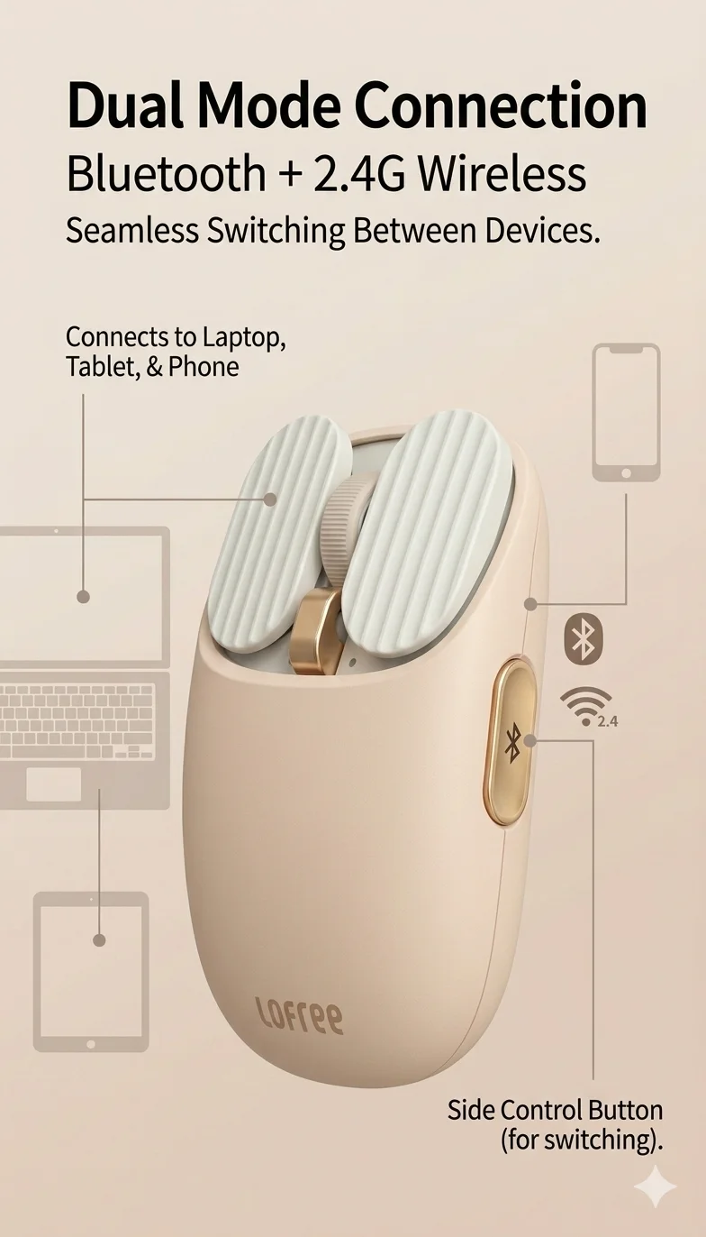 Mouse Wireless Bluetooth Lofre - Laptop External Accessories recensione e prezzo