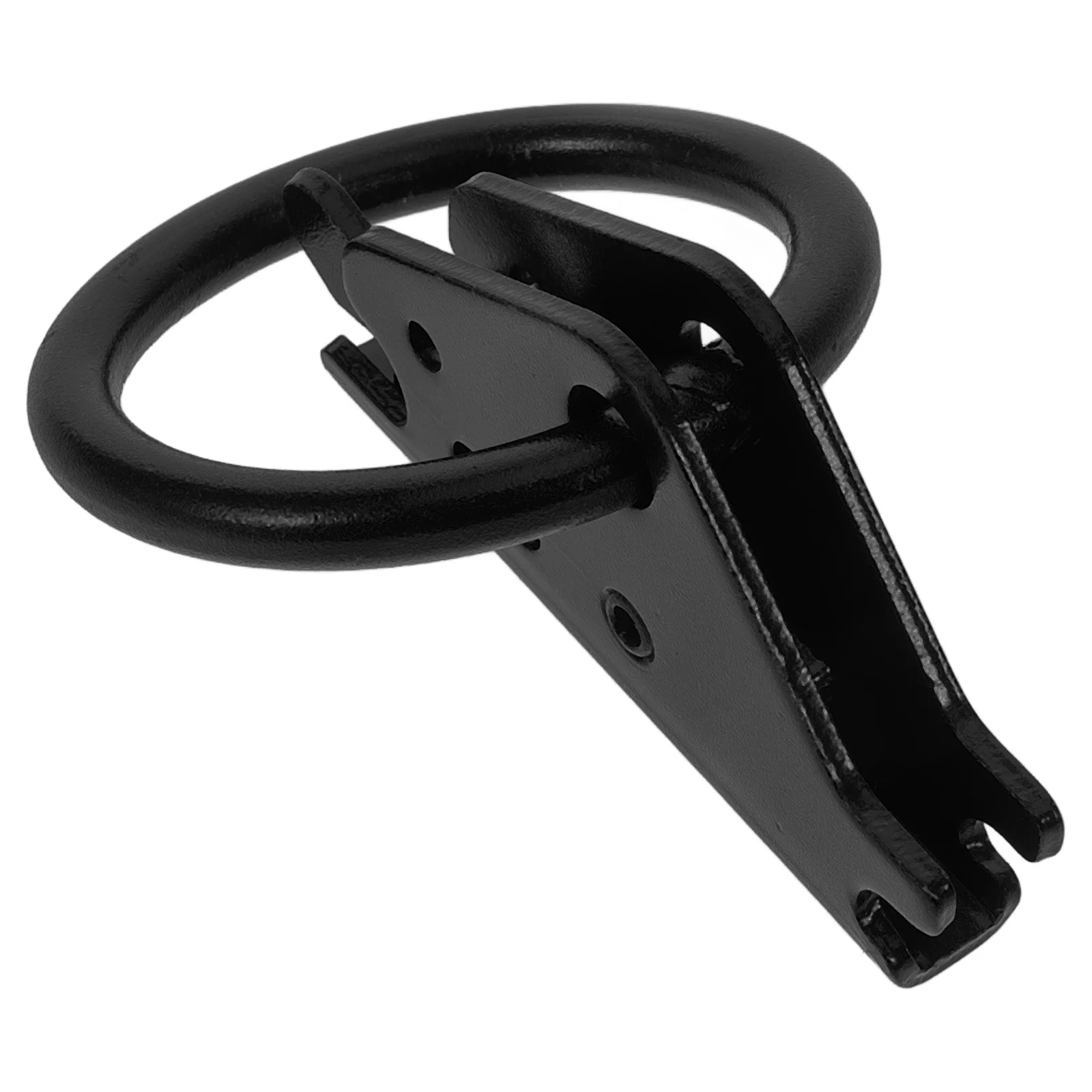

Clamp Black Surface Mount Hooks Heavy Duty Tie Down Anchors Reusable Capacity Truck Lashing Rings E Track