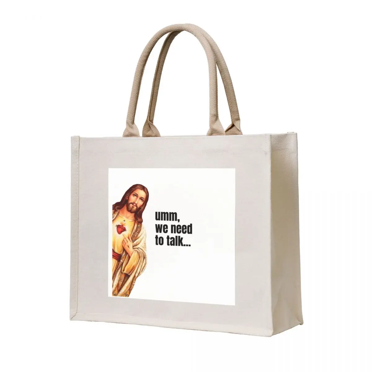 

Jesus, I Saw that, we need to talk meme Tote Bag Cloth bag Canvas stote bag Eco Gift