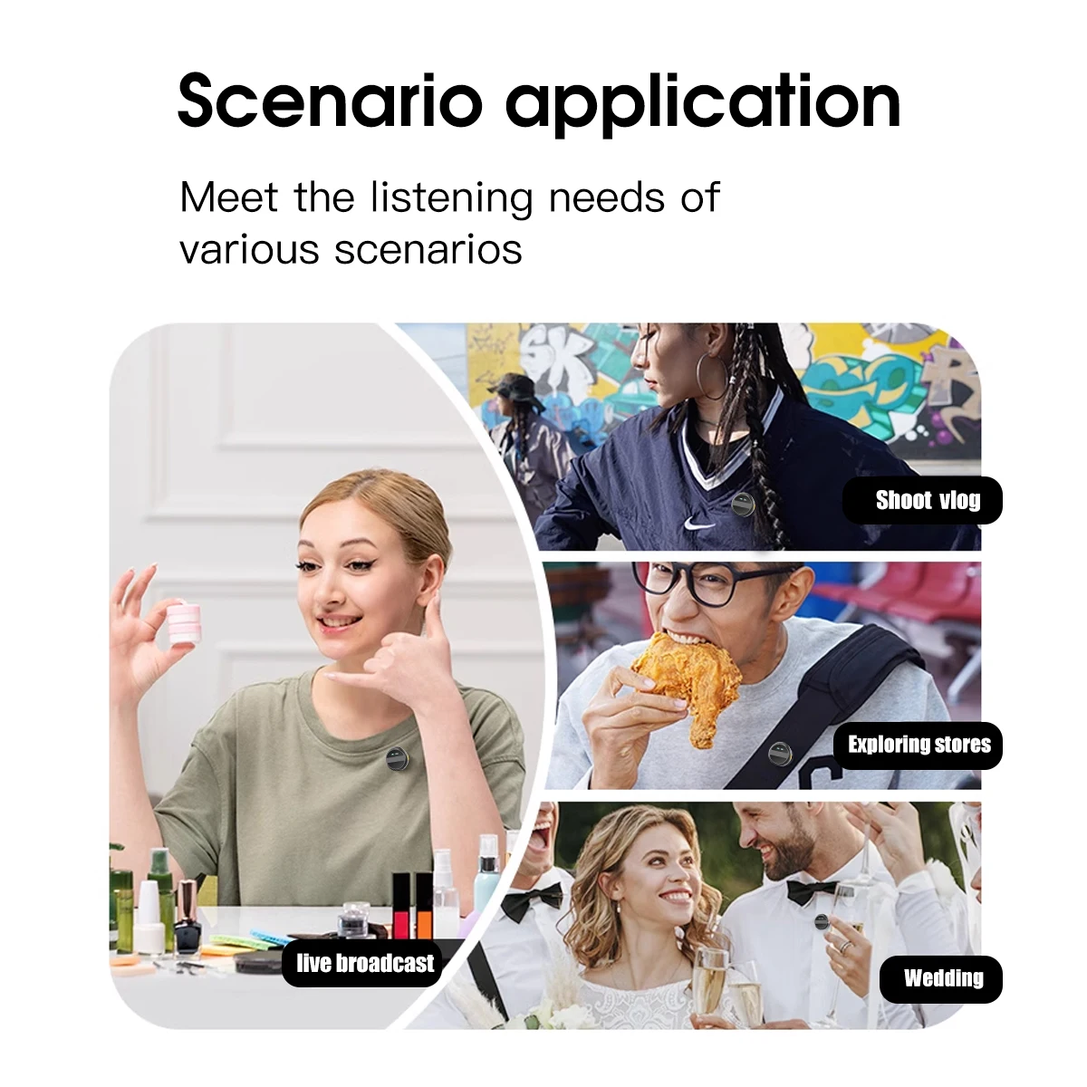 Portable SX21 Wireless Lapel Lavalier Mic Mini Type C Connector Microphone For Tiktok Live Outdoor Interview Events