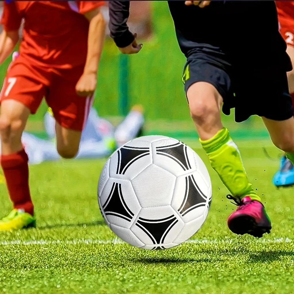 Novas bolas de futebol tamanho padrão 5 bola costurada à máquina material do plutônio esportes liga jogo bolas de treinamento de futebol futbol voetbal