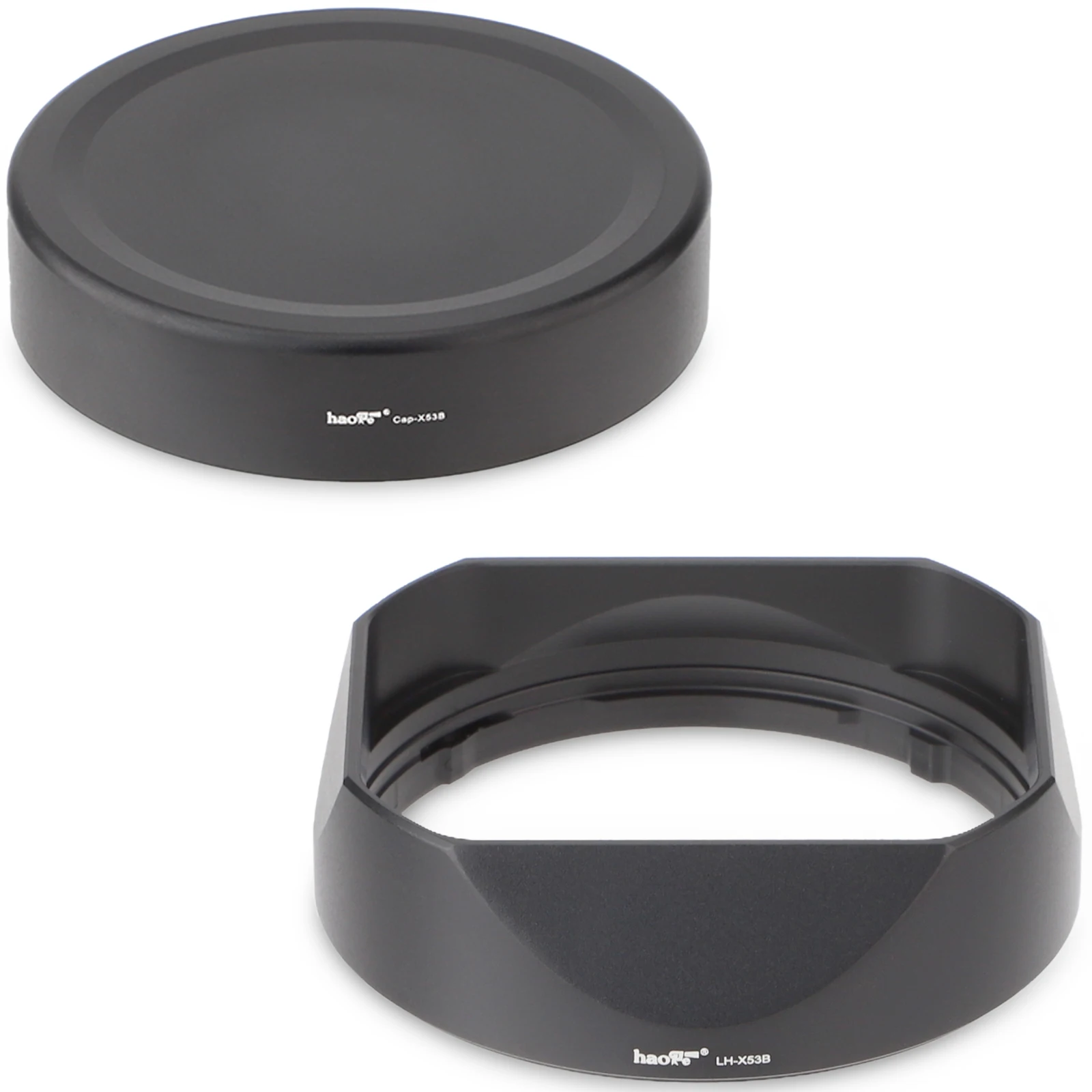 Квадратная металлическая бленда Haoge предназначена для макрообъектива Fujifilm XF 18 мм F2 R и XF 60 мм F2.4 R, черная LH-X53B