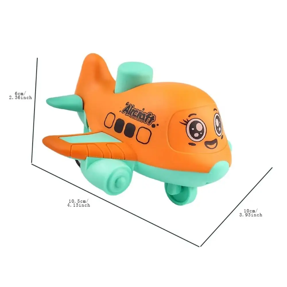 ปริศนา Press and Go รถของเล่นการศึกษาจําลองเครื่องบิน Inertia รถเครื่องบินการ์ตูนกด Inertia ดึงกลับของเล่น