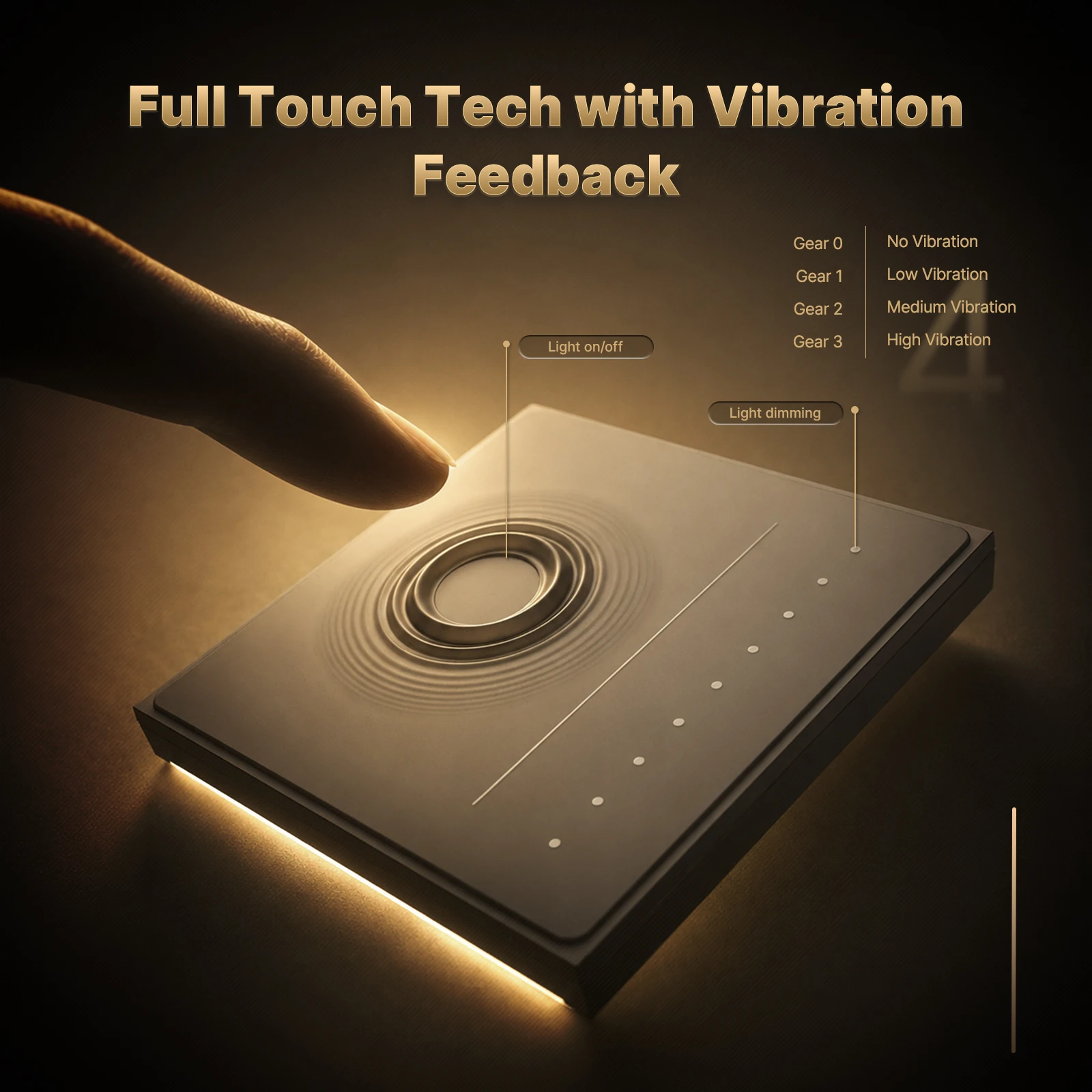 MOES Tuya WiFi/Zigbee Star Feather Series Smart Dimmer Light Switch Adjust Brightness APP Remote Control Voice, Alexa GoogleHome view 5