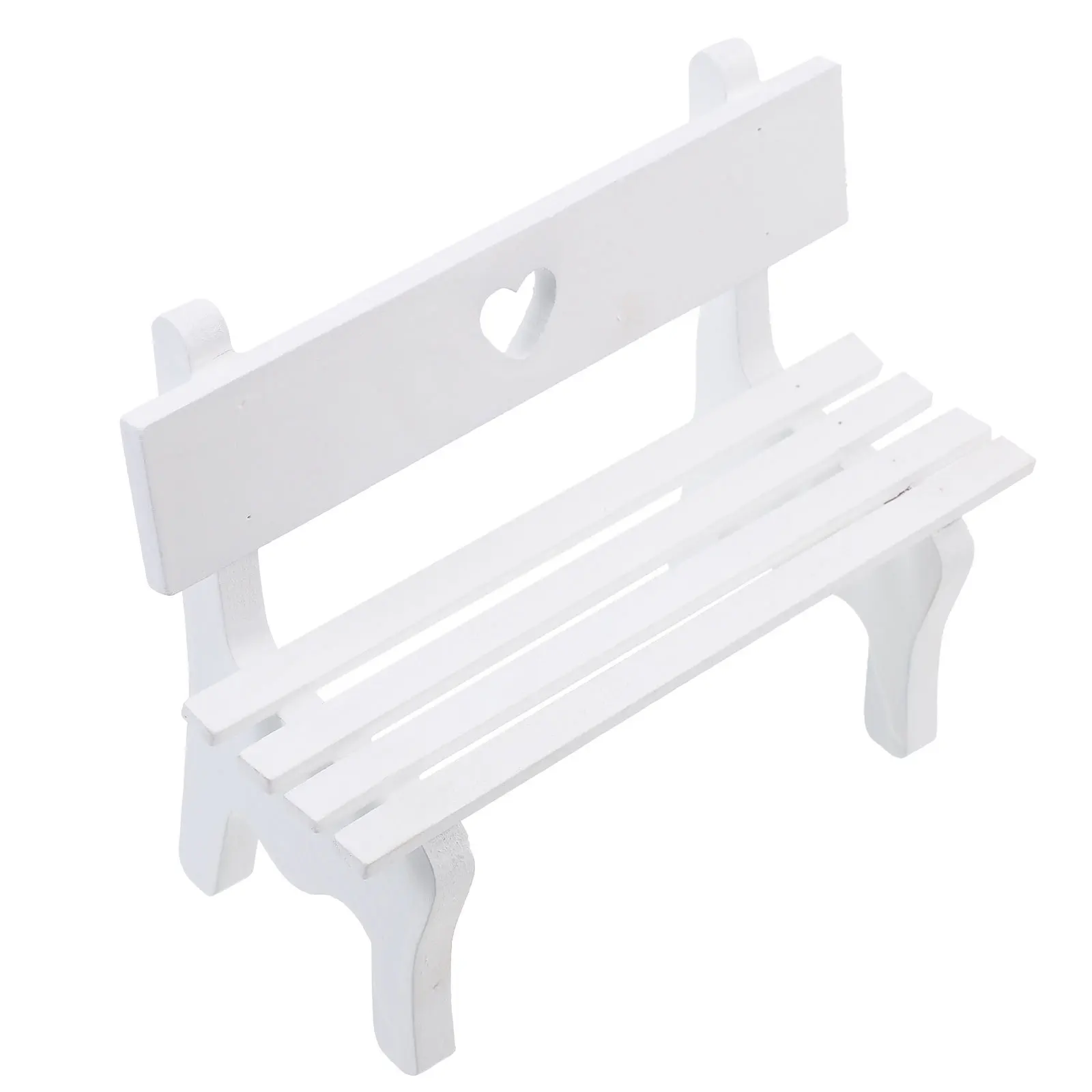 Wooden Chair Ornament Miniature Bench for Mini House Prop Office Decoration Playhouse Setup Creative Desktop Accessory Detailed