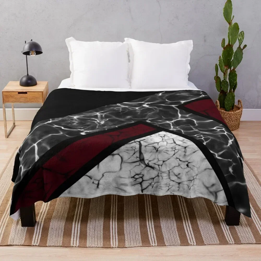 

Maroon Black Marble Throw Blanket Warm Throw Blanket Gift for Anniversary