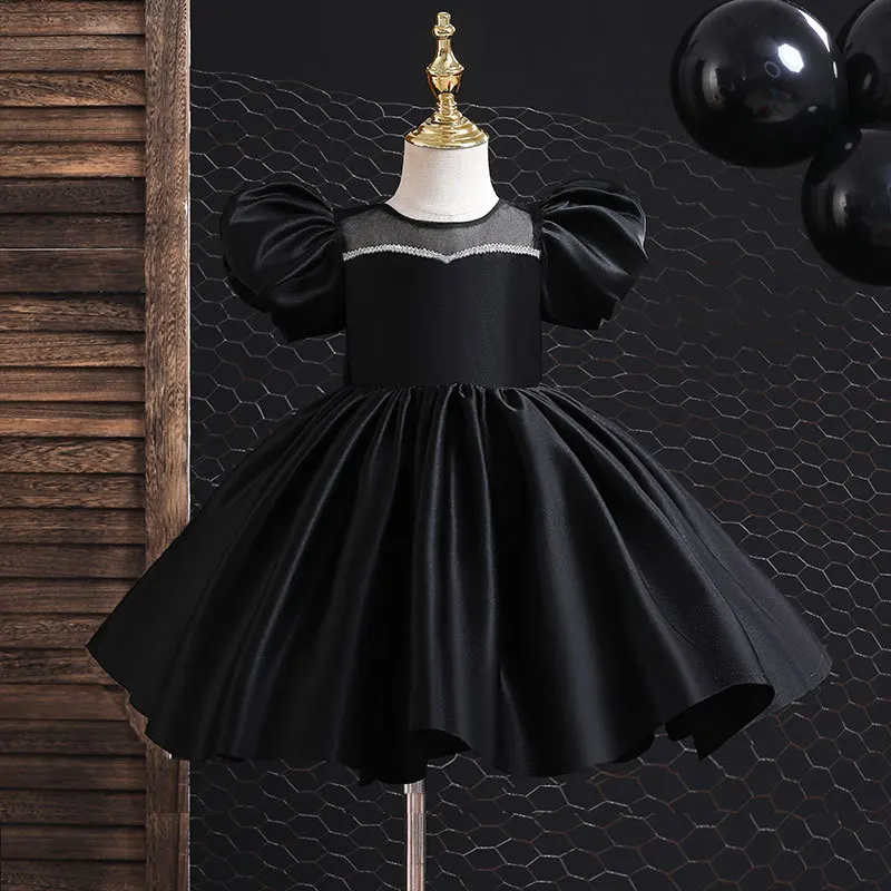 Flower Girl Dress Princess Party Elegant Ball Gown Tutu Dresses Children Kids Elegant Baby Christmas Children Clothing for 1-12y