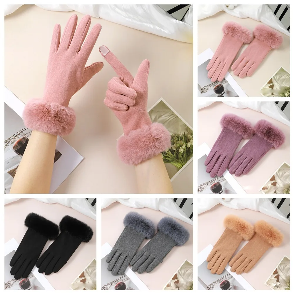 Sarung Tangan Musim Dingin Layar Sentuh Baru Sarung Tangan Mengemudi Jari Penuh Hangat Sarung Tangan Layar Sentuh Wanita Pria