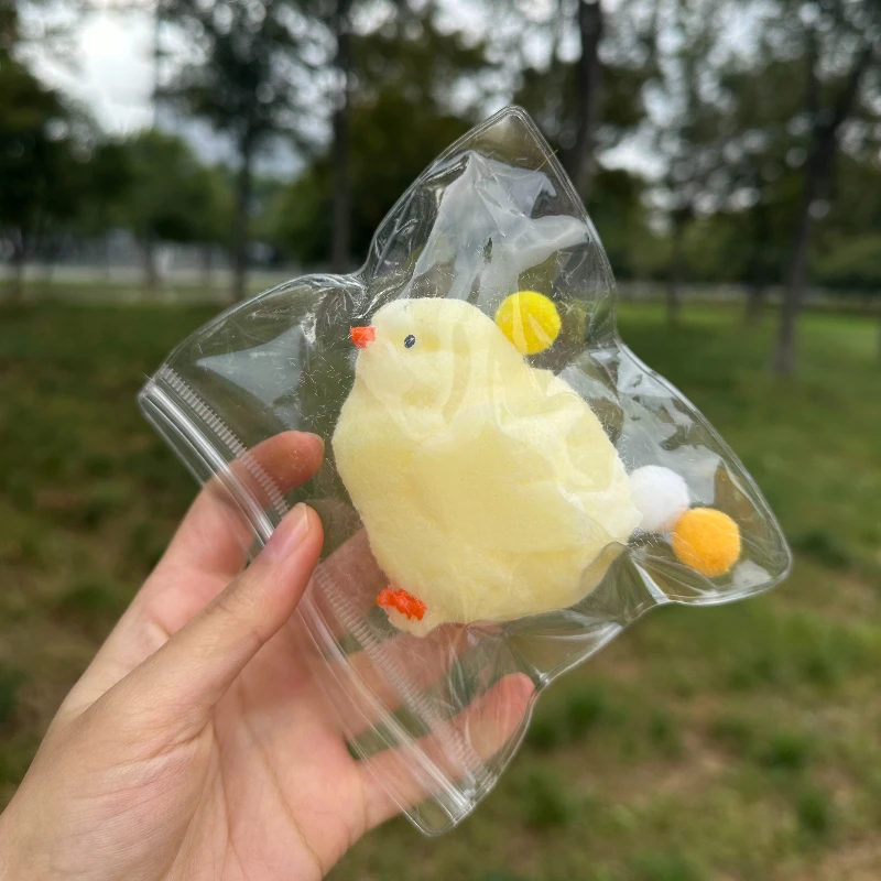 Juguete blando para apretar de pollito, juguete Mochi súper suave para aliviar el estrés, juguete de descompresión de rebote lento de dibujos animados para regalo de amigos