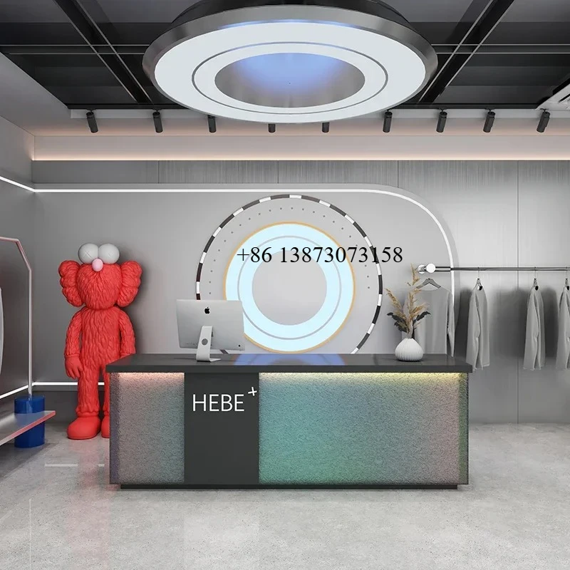 

Рекламная стойка с краской, стойка регистрации, изогнутая карточная страница магазина одежды, салон красоты Bar9344