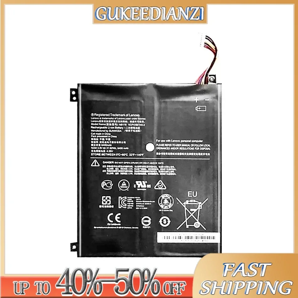 

8400mAh Battery NB116 for Lenovo Ideapad 100S 100S-11IBY 100S-80R2S Series 0813001 1ICP4 145-2 0813001 5B10K37675 Notebook