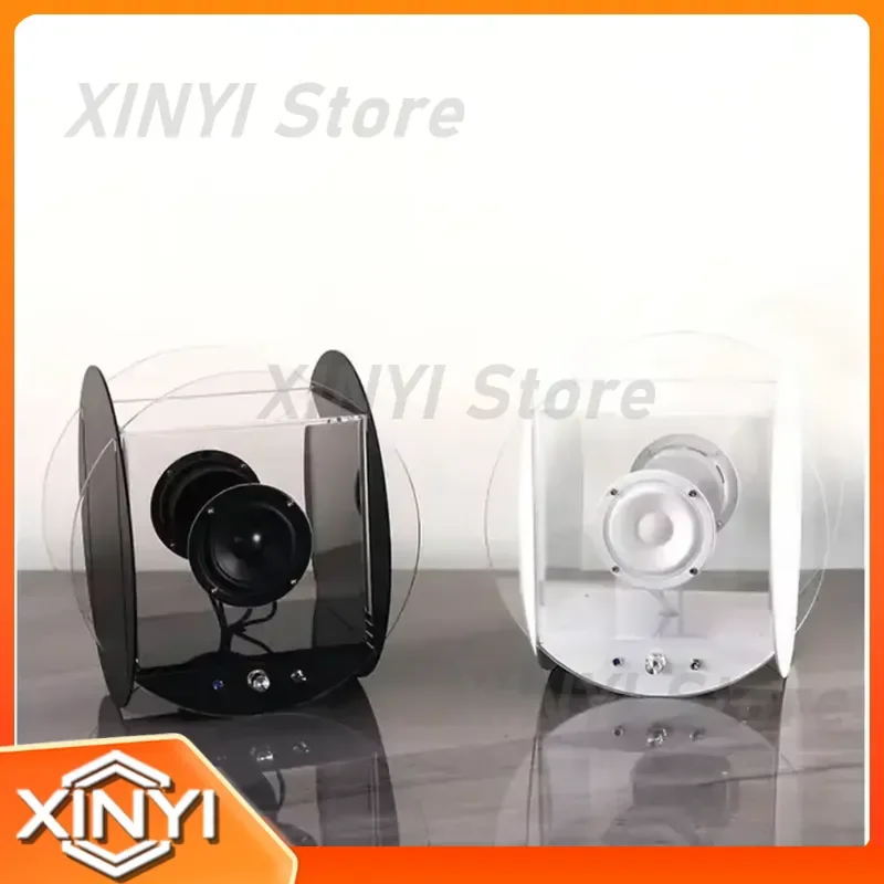 for 15 Inch Transparent Wireless Bluetooth Speaker Computer Audio System Professional Music Sound Box