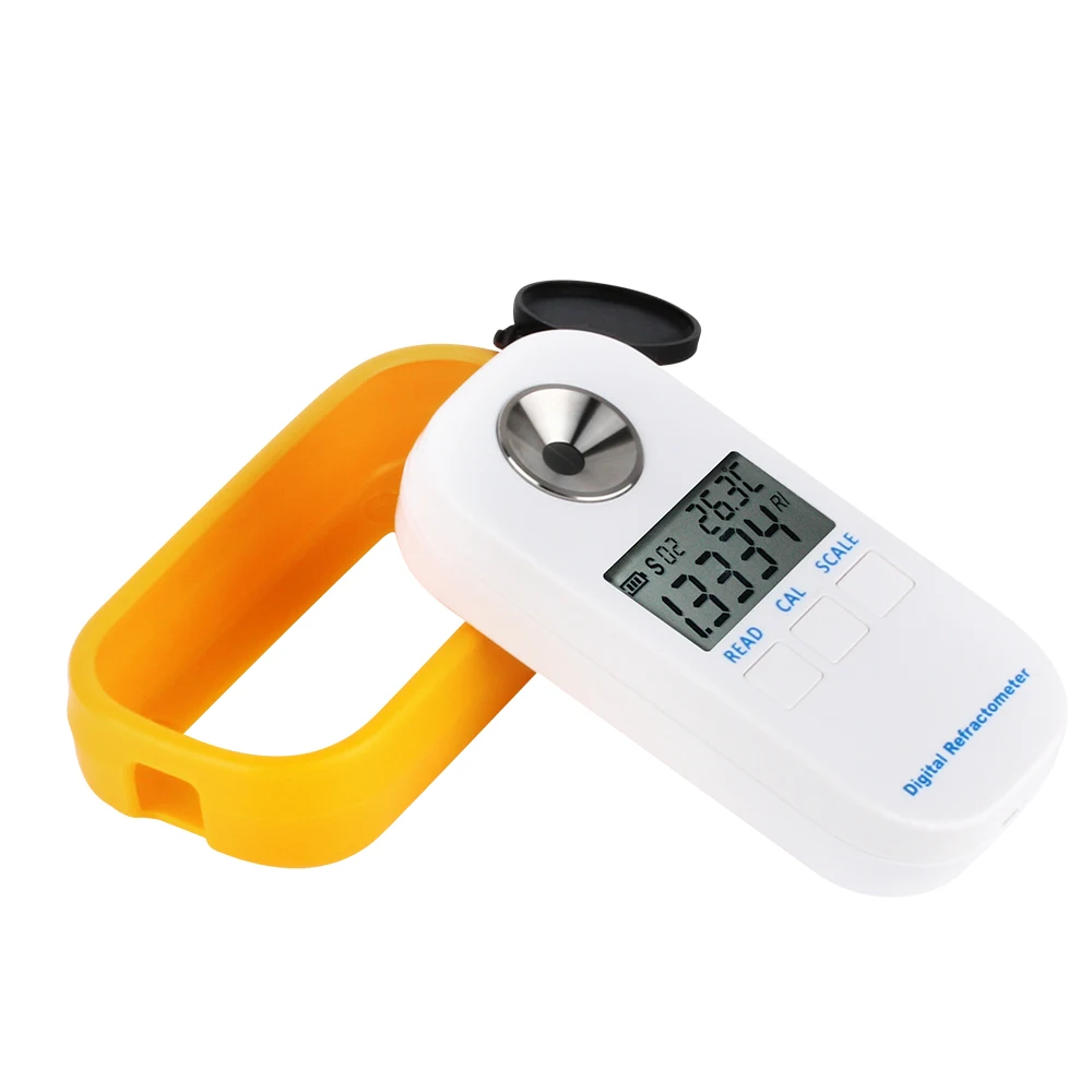 LEERCHUANG Auto Refractometer Digital Honey Refractometer Sugar Syrup Meter 0-90.0% Brix Refractometer Baume Honey Concentration