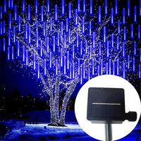 8 Tubes 50cm Led Meteor Shower Solar Led String Lights Outdoor Fairy Garland Christmas Tree Decor Garden Patio Street Lights